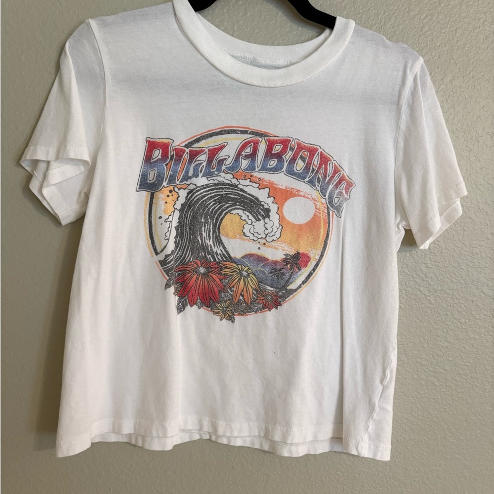 Billabong wave Graphic Tee White